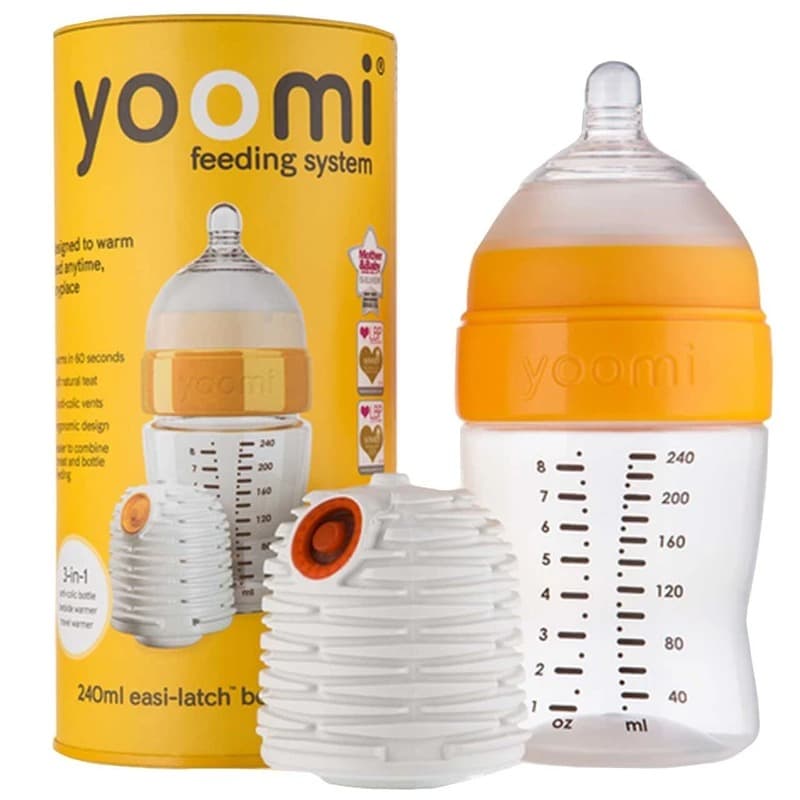 شیشه شیر 240 میل نوزاد برند yoomi