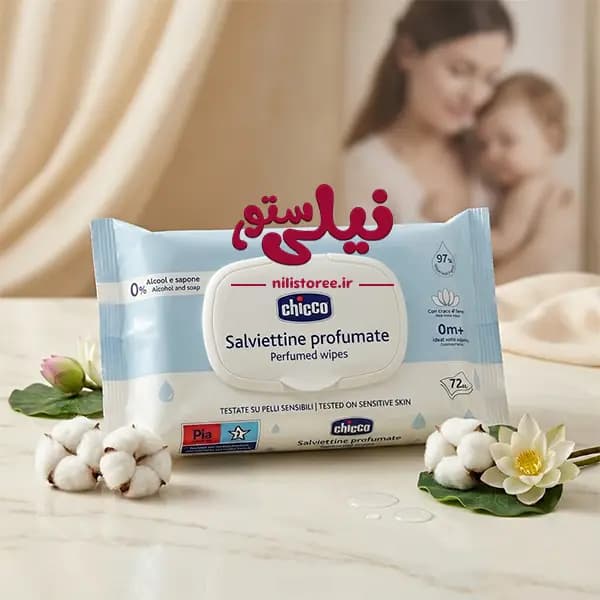 دستمال مرطوب 72 عددی برند چیکو chicco