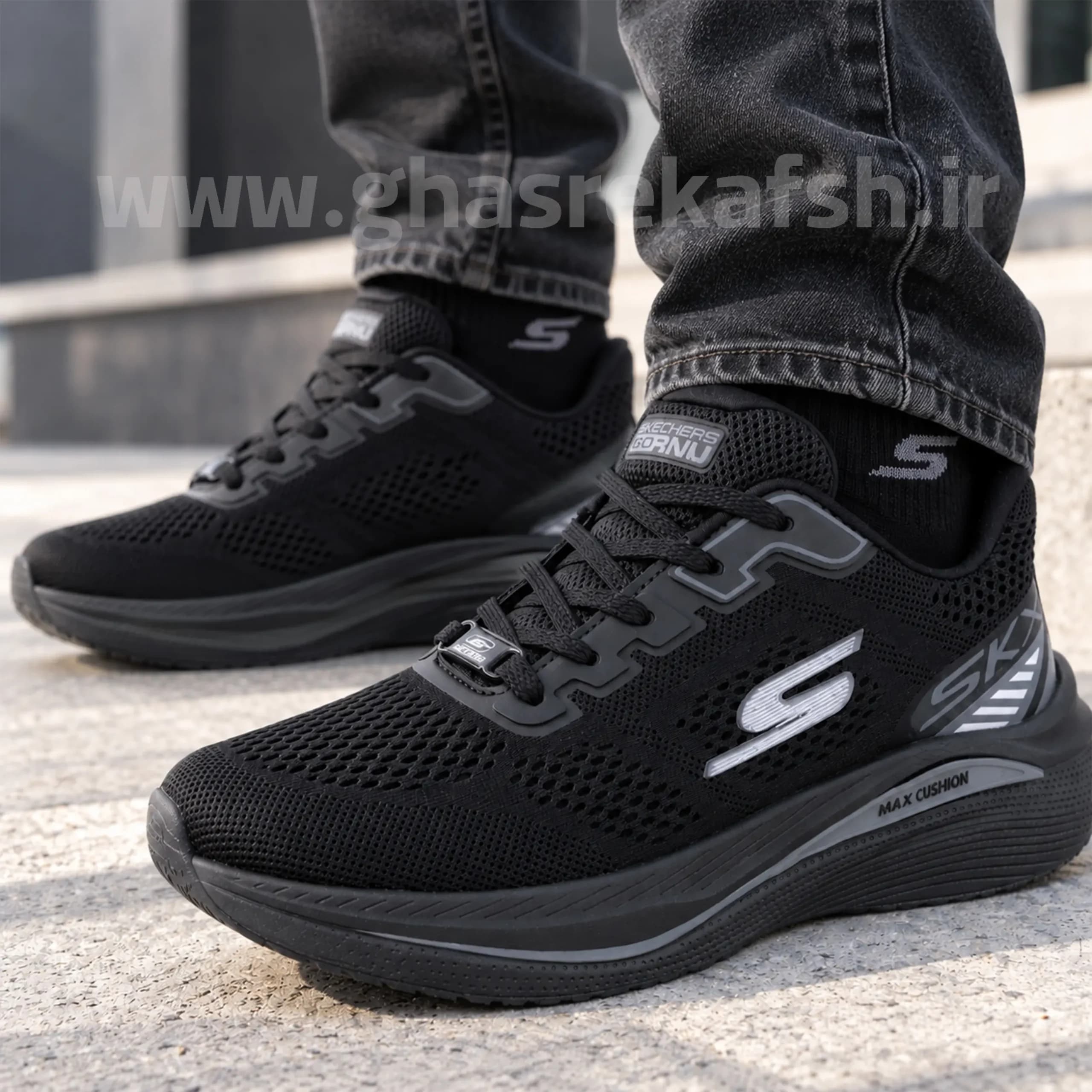 کتونی اسکیچرز Skechers مردانه مشکی کد 2645