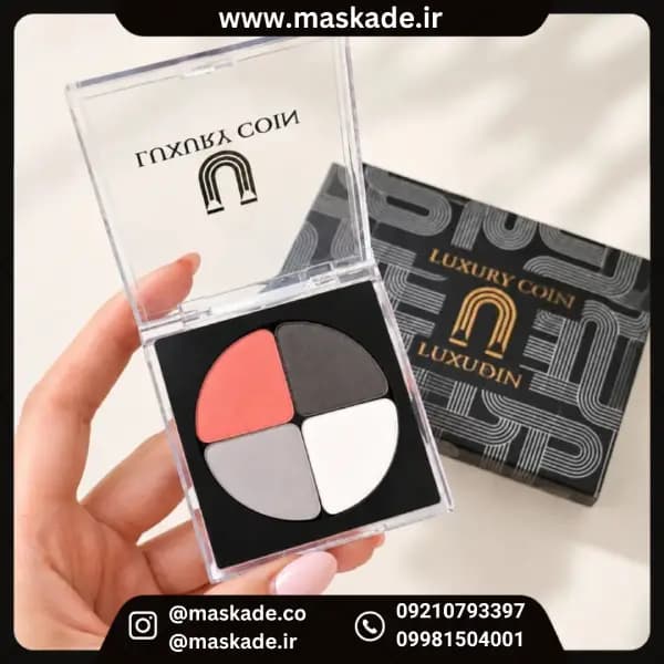 پالت سایه چهار رنگ کریستال لاکچری کوین ۶۰۴ با ارسال رایگان