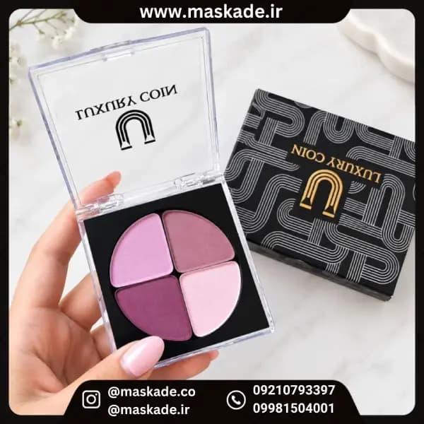 پالت سایه چهار رنگ کریستال لاکچری کوین ۶۰۳ با ارسال رایگان