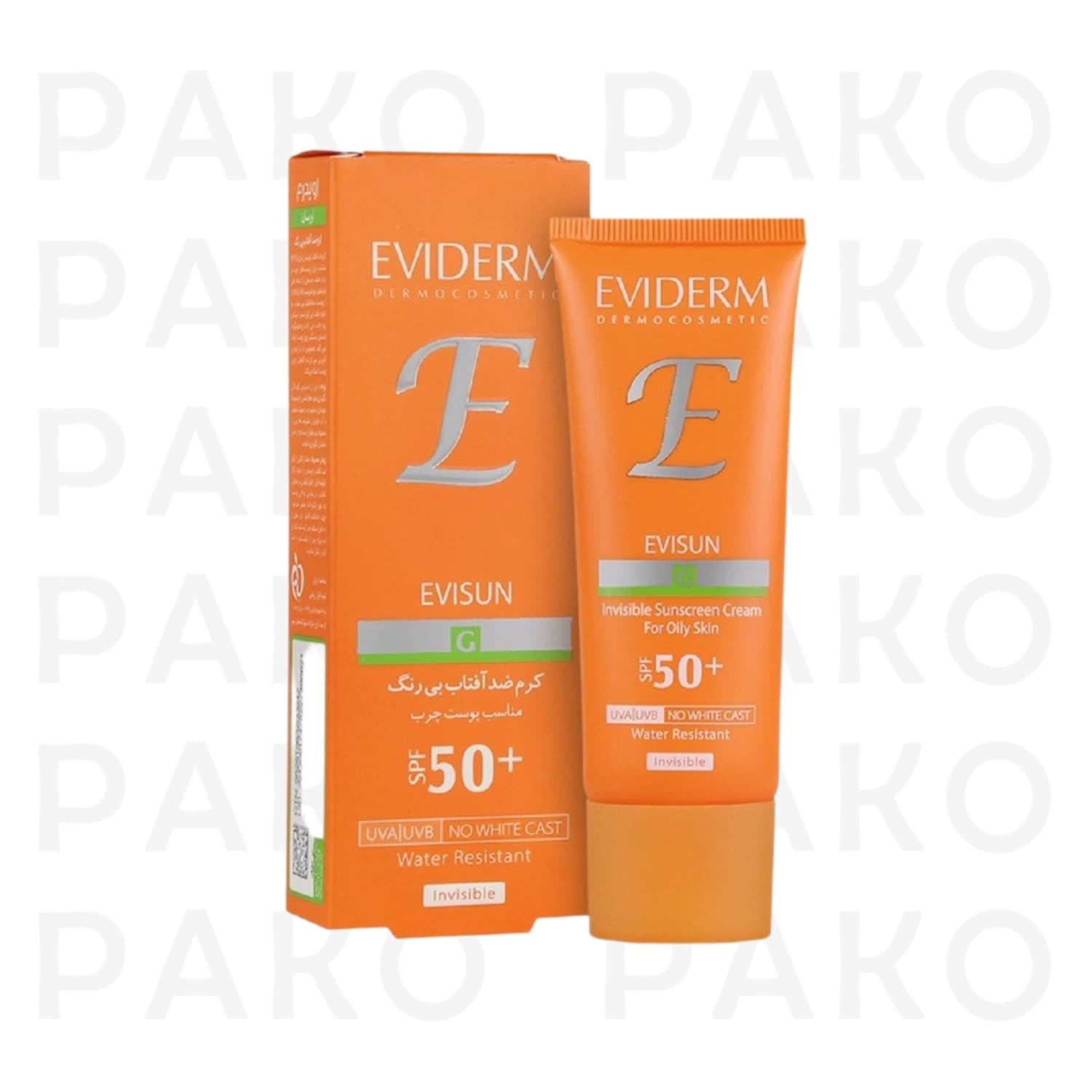 اويدرم كرم ضد آفتابSPF 50 اوي سان بي رنگ پوست چرب 40 میل-EVIDERM