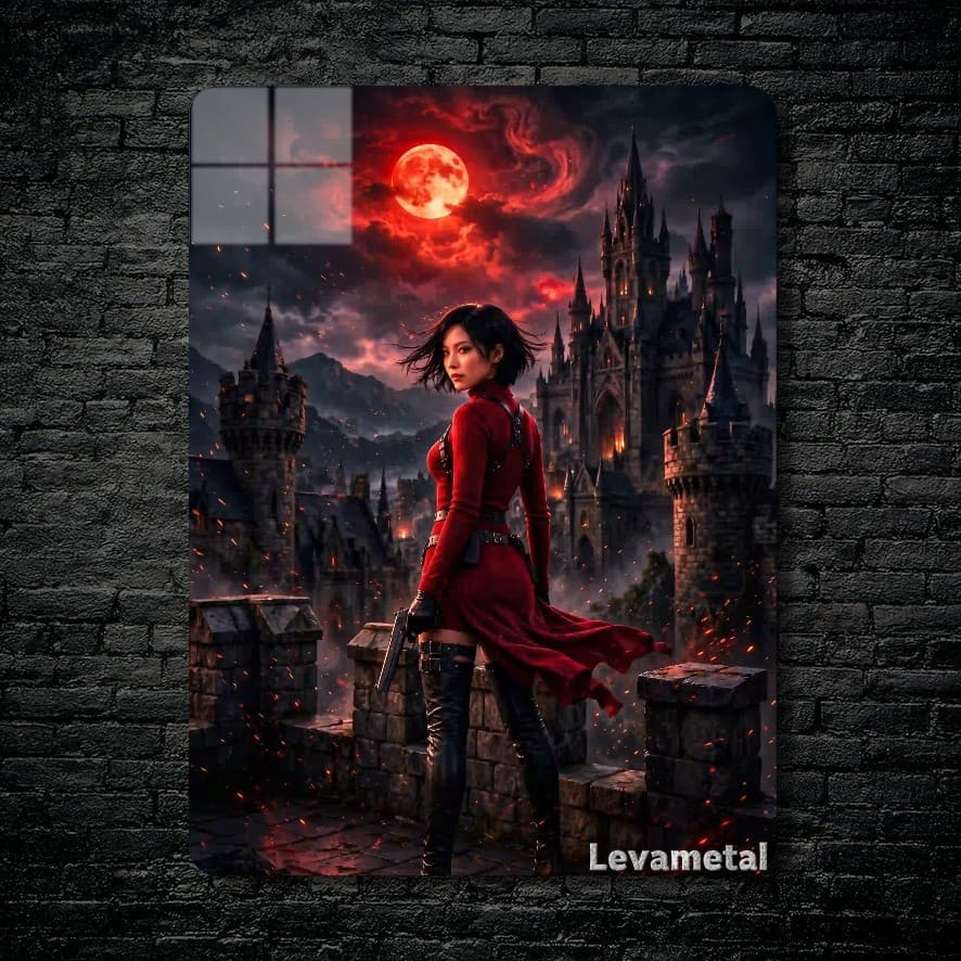متال پوستر ایدا وانگ Ada Wong از بازی رزیدنت اویل Resident Evil با کد E-937