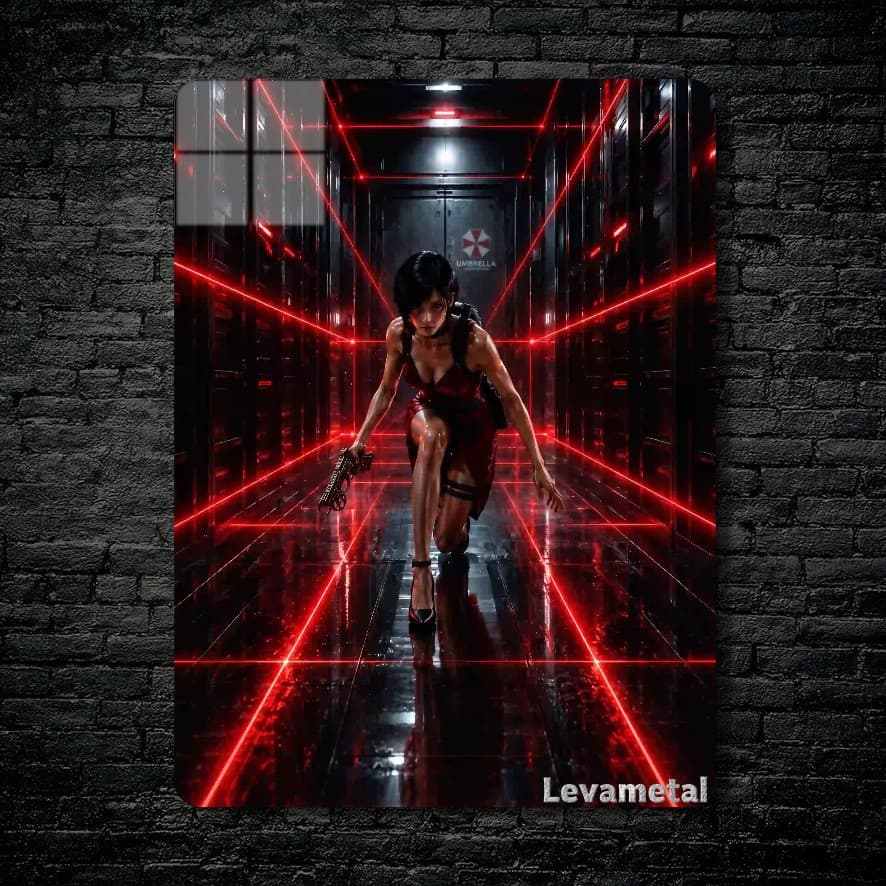 متال پوستر ایدا وانگ Ada Wong از بازی رزیدنت اویل Resident Evil با کد E-935