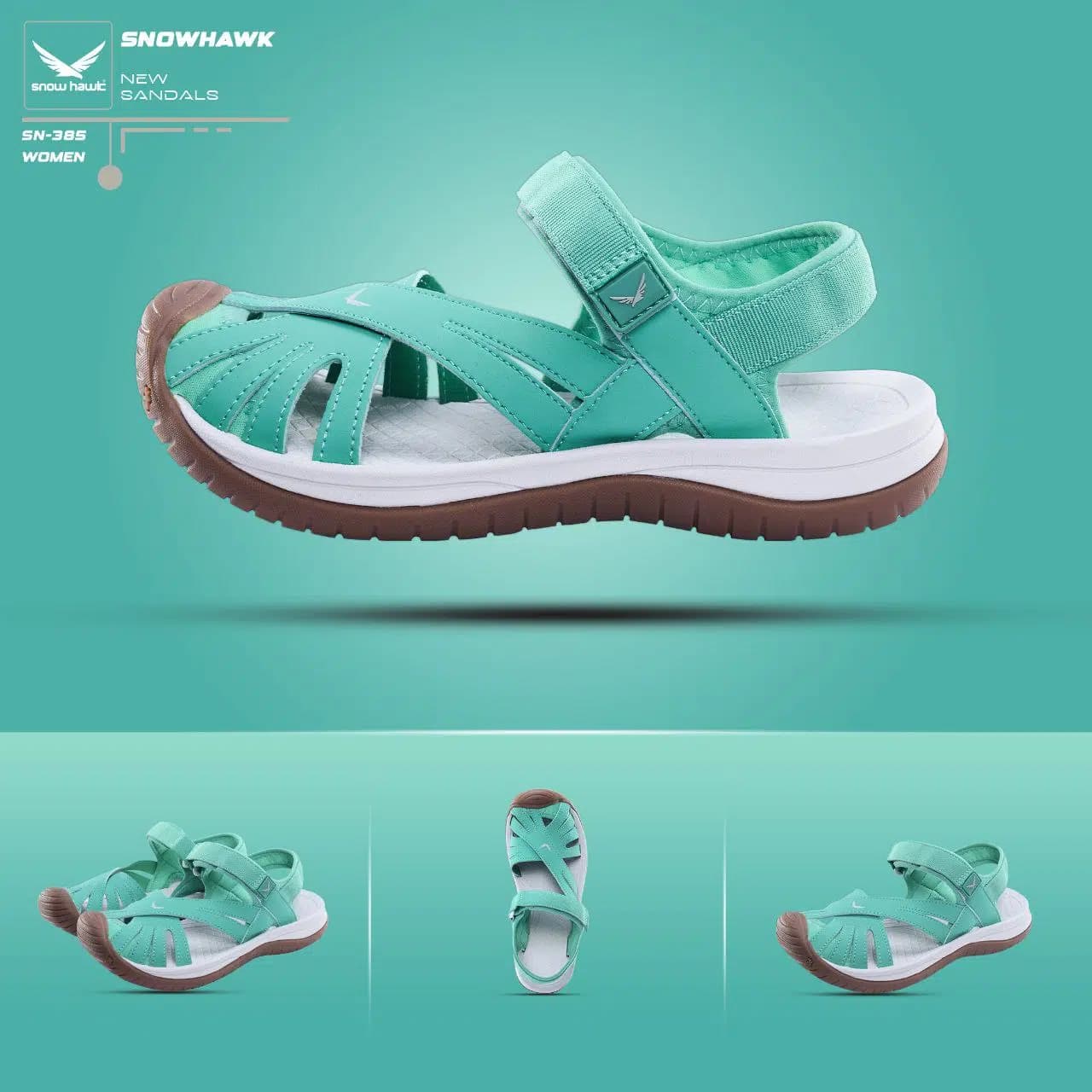 صندل اسنوهاک Elaine مدل SN-385 کد Green — تصویر ۲