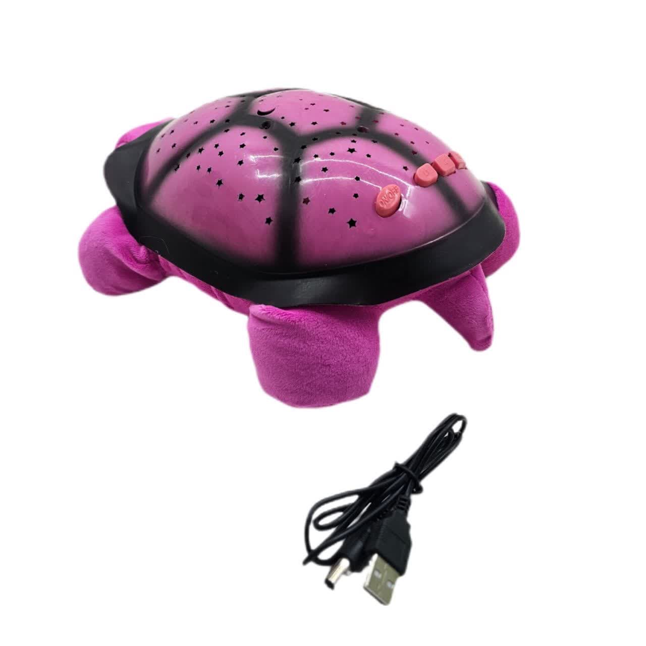چراغ خواب کودک ناب سل مدل لاک پشت شارژی موزیکال چراغدار کد Rechargeable musical turtle with lights — تصویر ۲