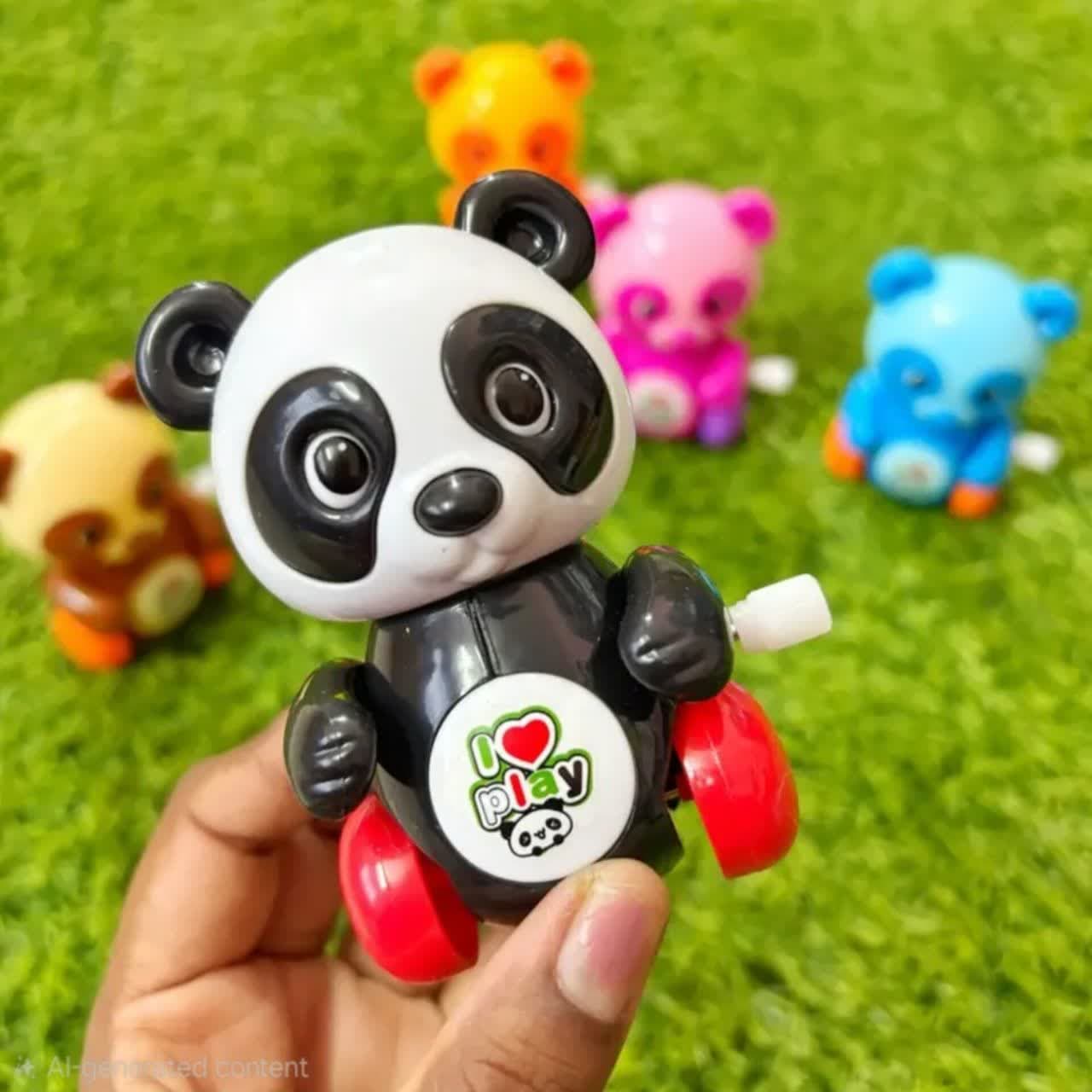 اسباب بازی کوکی ناب سل مدل پاندا بامزه متحرک کد winding up panda ilove play — تصویر ۵