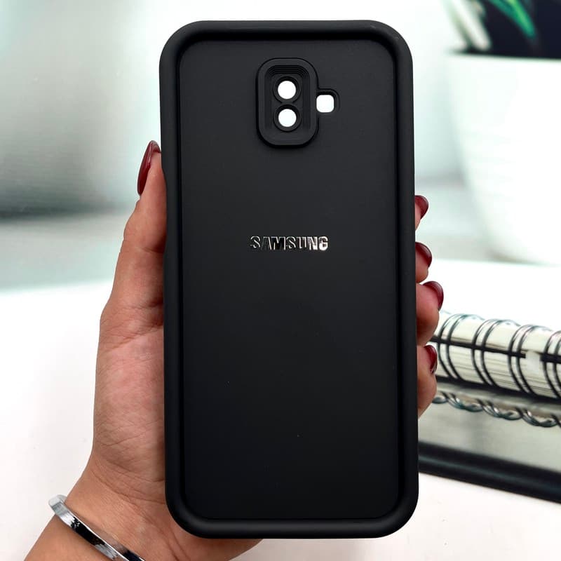 قاب گوشی Galaxy J6 Plus سامسونگ Armor Case ضد ضربه سیلیکونی تانک سولید محافظ لنز دار برجسته مشکی کد 641655