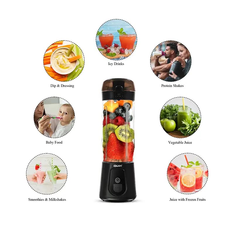 شیکر شارژی کوئیک مدل Quic Portable Blender Q5 — تصویر ۲
