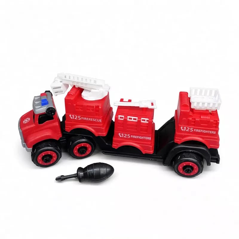 ست ماشین آتش‌نشانی ۴ عددی مونتاژی / ST Toys