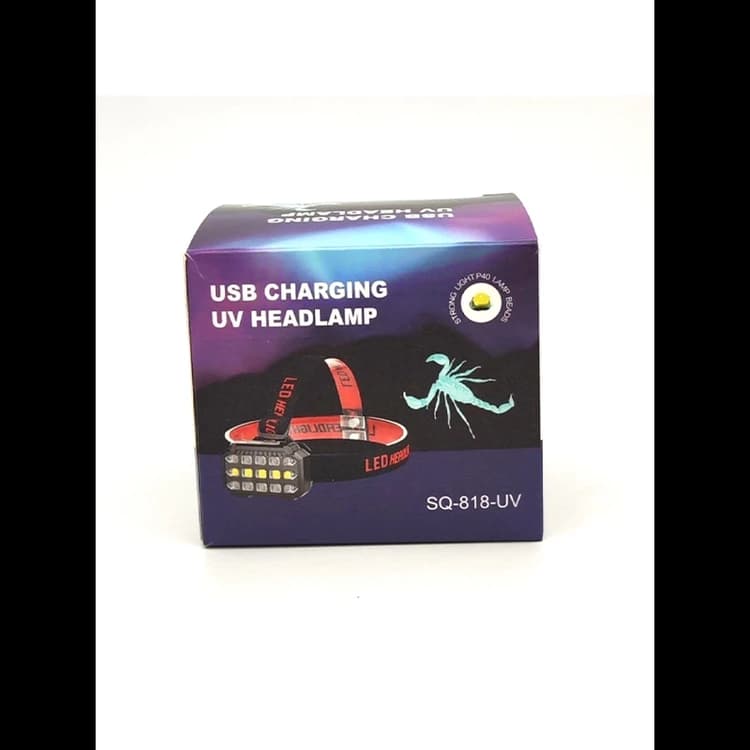 چراغ قوه پیشانی هدلایت شارژی مدل SQ- 818 -UV — تصویر ۲