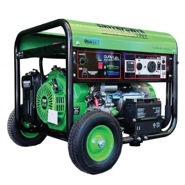 موتور برق گرین پاور ۷.۵ کیلووات CC9000NG/LPG-ES تک فاز — تصویر ۶