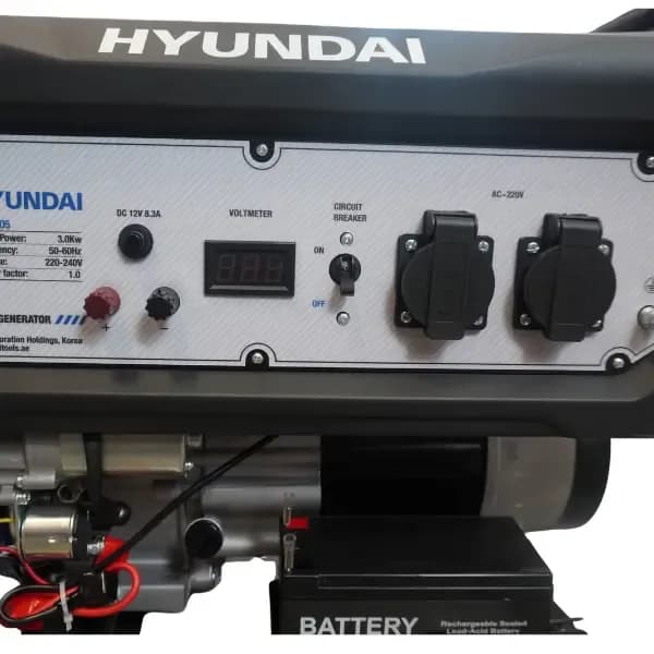 موتور برق بنزینی هیوندای 3 کیلووات مدل HG3005 — تصویر ۴