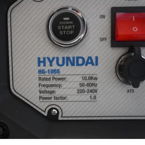 موتور برق بنزینی اینورتر هیوندای 10 کیلووات مدل HG1055 — تصویر ۴