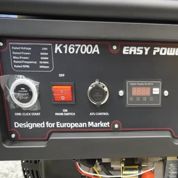موتور برق سه گانه سوز ایزی پاور 8.5 کیلووات مدل K16700A ریموت دار — تصویر ۴