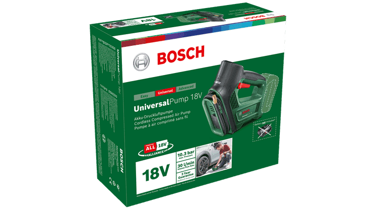 پمپ باد شارژی Universal Pump 18V بوش (با باتری و شارژر) — تصویر ۲