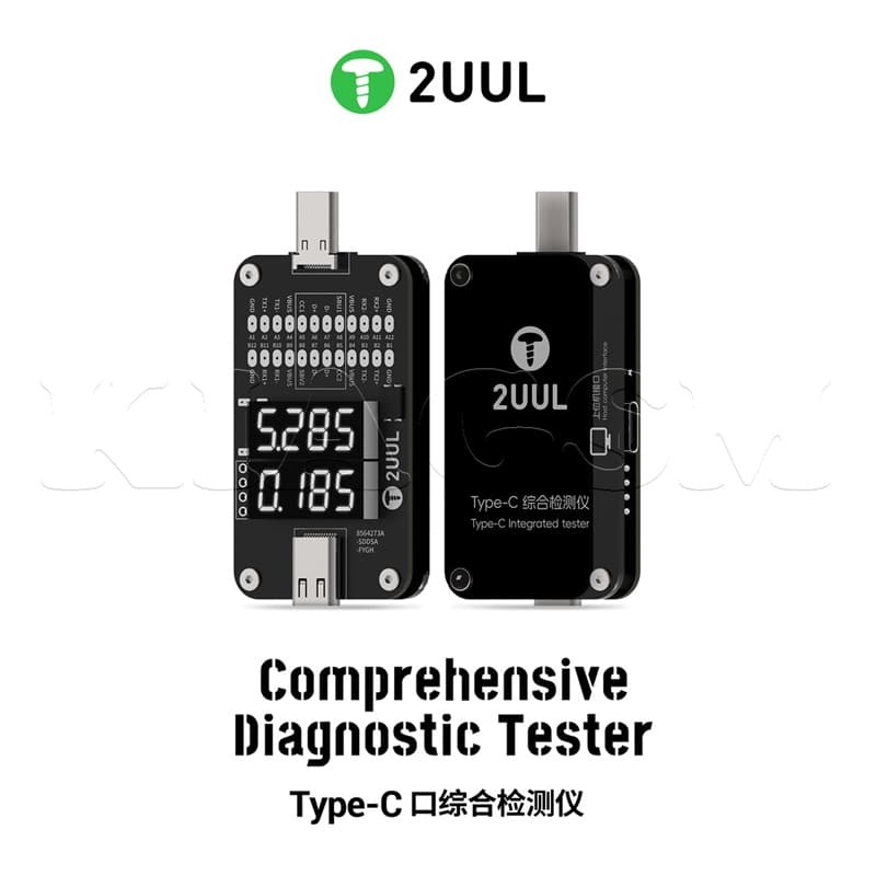 تستر شارژ و سوکت شارژ 2UUL PW32 TYPE-C