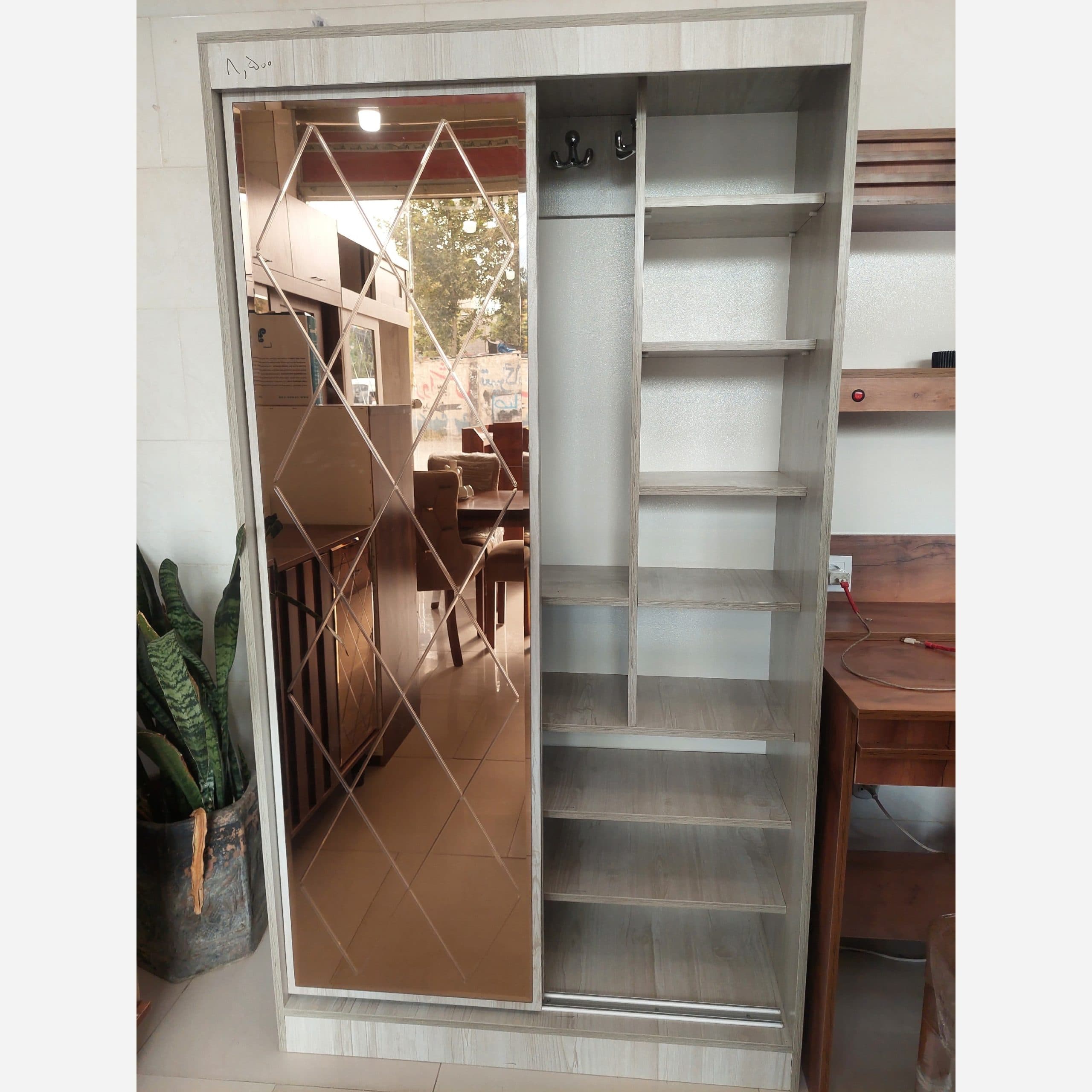 جاکفشی ایستاده عرض 1 متر دکوبازار مدل 765987 — تصویر ۲