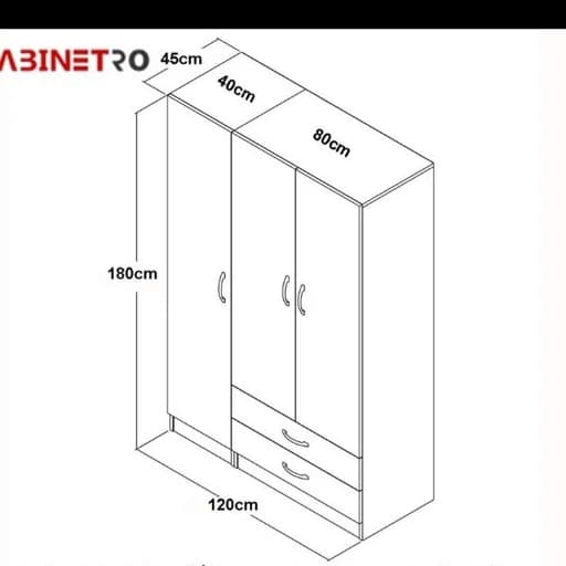 کمد لباس فل فور F51 دکوبازار مدل 765971