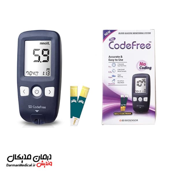 دستگاه تست قند خون کد فری codefree