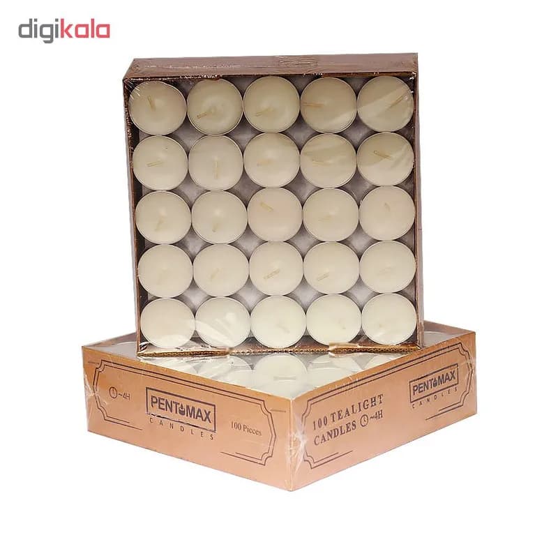 شمع وارمر پنت مکس مدل TeaLight بسته 100 عددی — تصویر ۳