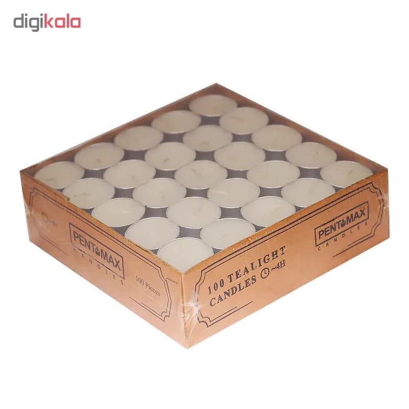 شمع وارمر پنت مکس مدل TeaLight بسته 100 عددی — تصویر ۲