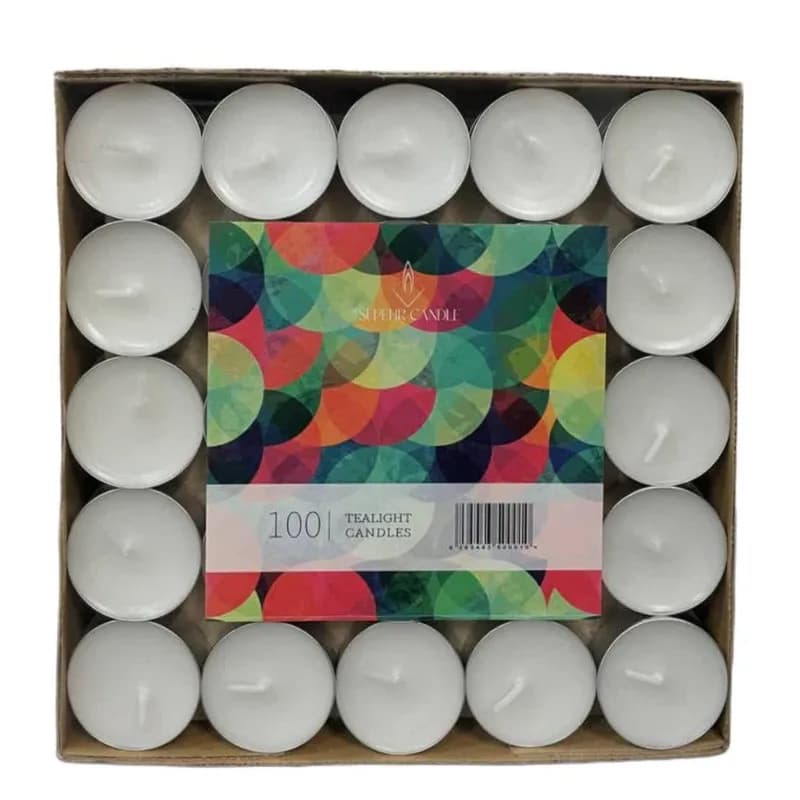 شمع وارمر سپهر آسیا کندل مدل TEALIGHT مجموعه 100 عددی