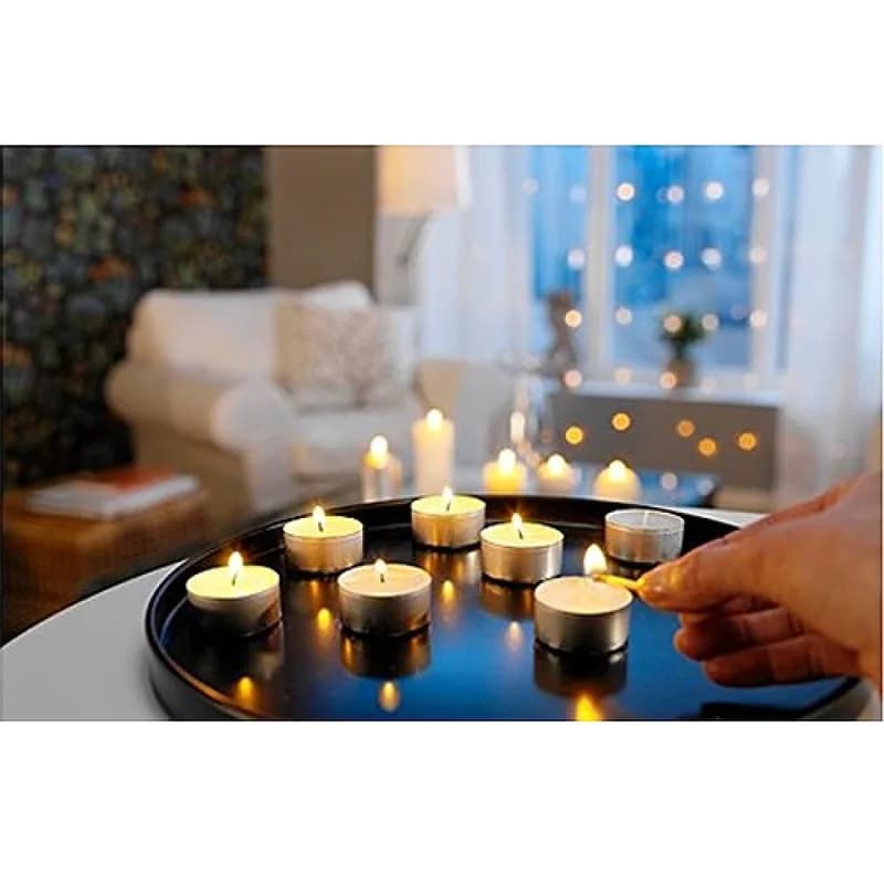 شمع وارمر هوم باکس مدل TEALIGHT بسته 100 عددی — تصویر ۲