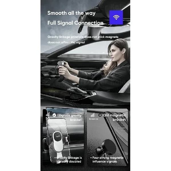 هولدر دریچه کولری جویروم Joyroom JR-ZS193 Dawn Car Holder مناسب گوشی های 4.7 تا 6.7 اینچ — تصویر ۴