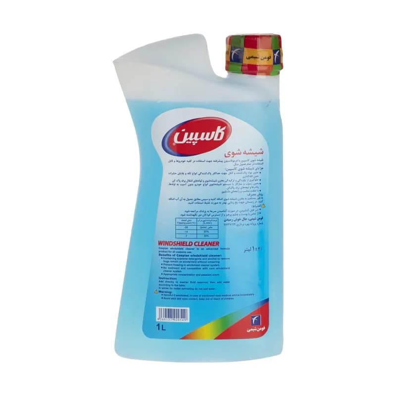 محلول شیشه شوی خودرو کاسپین کد Sh1L حجم 1000 میلی لیتر — تصویر ۴