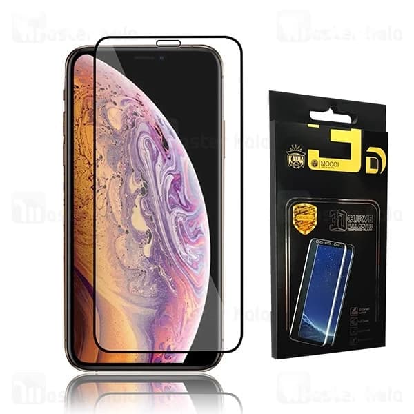 محافظ صفحه شیشه ای تمام صفحه تمام چسب آیفون Apple iPhone X / Xs Mocol Glass