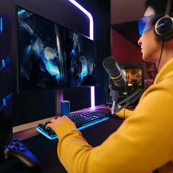 میکروفون استودیویی کامیکا مدل EJOY D10 PRO D COMBO با درگاه های اتصال تایپ سی و xlr — تصویر ۷