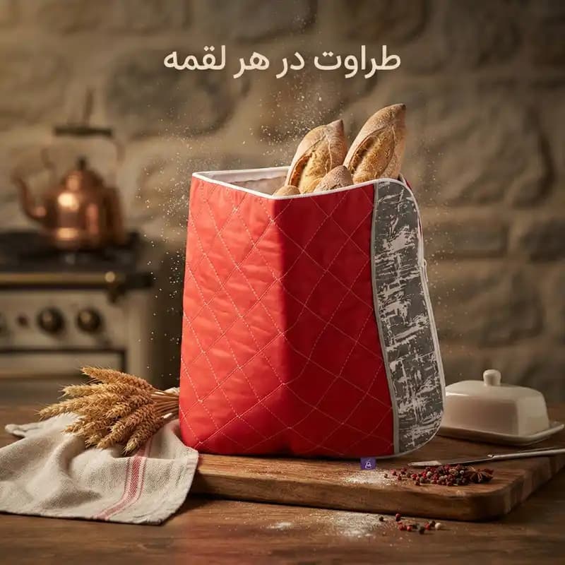 کیسه نان برنیک مدل تترون استار سایز 44×44 سانتی‌متر — تصویر ۷