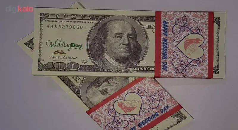 اسکناس تزئینی مدل دلار بسته 100 عددی — تصویر ۵