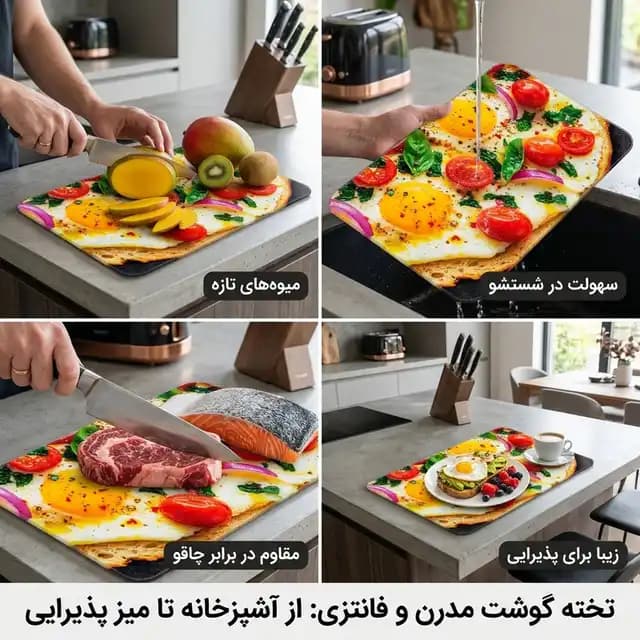 تخته گوشت طرح غذا — تصویر ۲