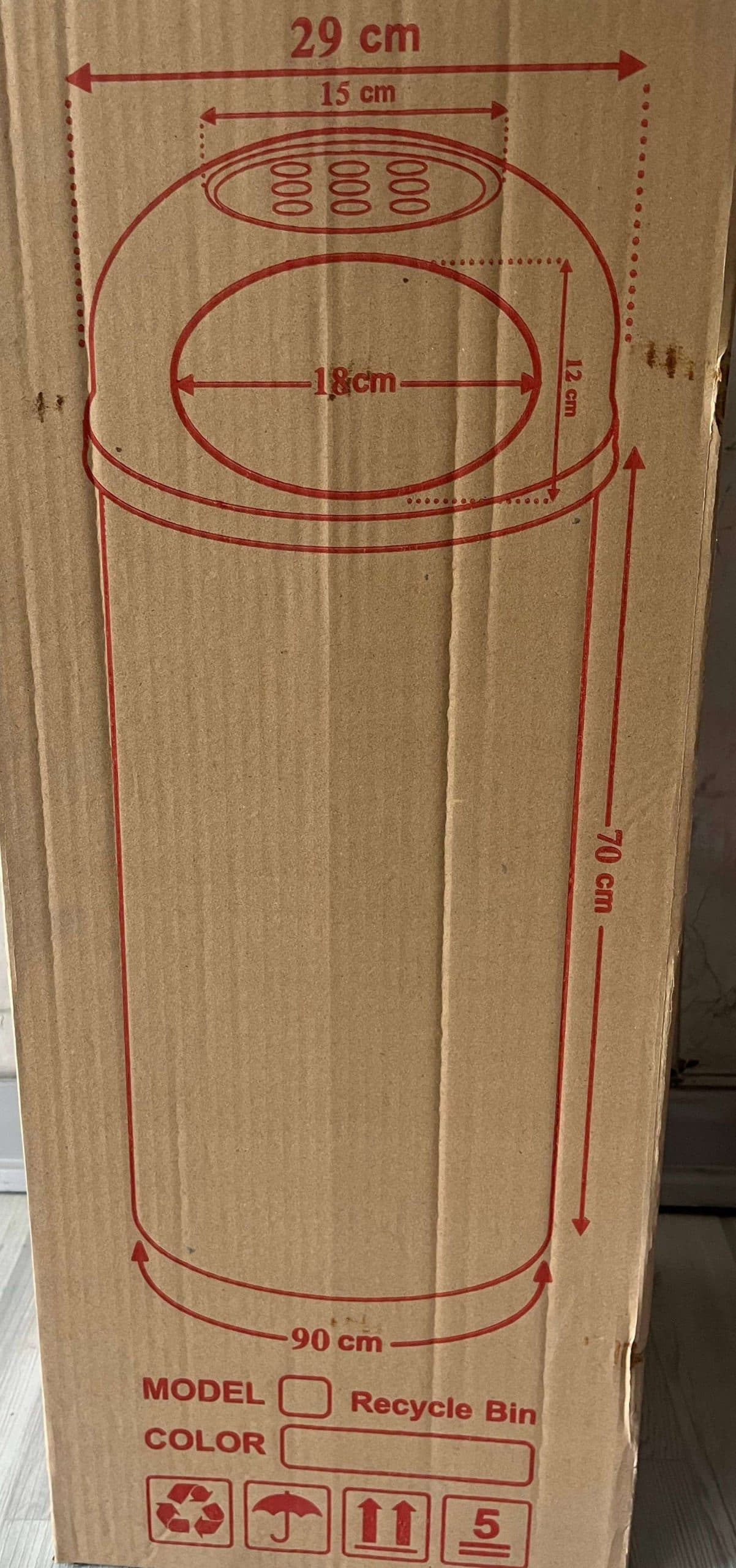 سطل زباله اداری تکنو برتر مدل F4 — تصویر ۲