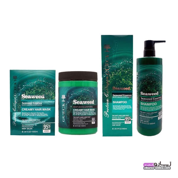 پک شامپو+ماسک مو جلبک دریایی SEAWEED اصل