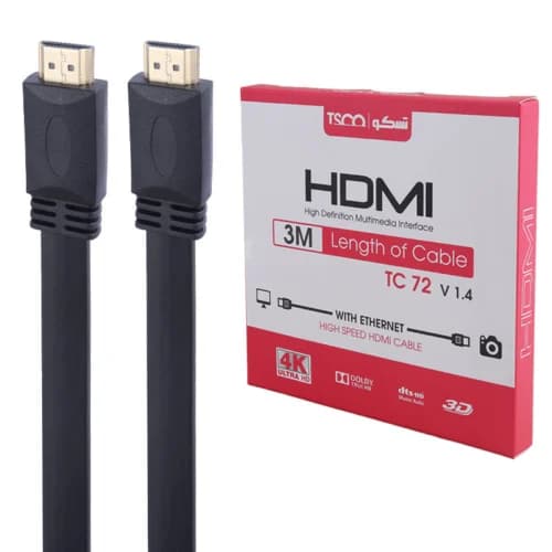 کابل HDMI 4K تسکو TC 72 طول 3 متر