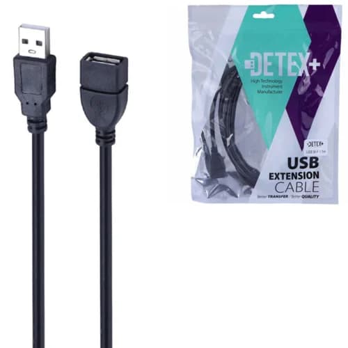کابل افزایش طول USB دیتکس پلاس +Detex طول 1.5 متر