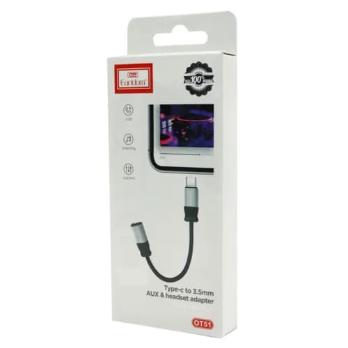 تبدیل Type-C به جک 3.5 میلی متری ارلدام ET-OT51 — تصویر ۲