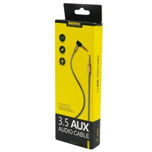 کابل AUX ریمکس P-16B یکسر L طول 1 متر — تصویر ۳