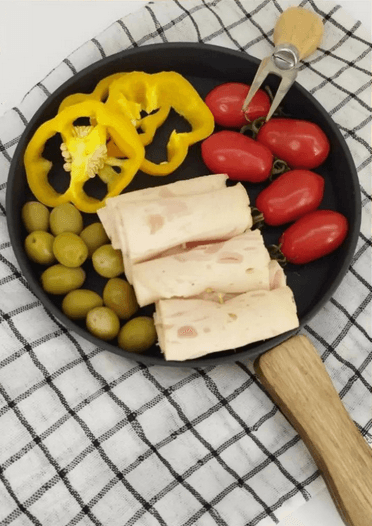 تابه سرو فلزی دسته چوبی — تصویر ۶