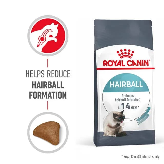 غذای خشک گربه بالغ برند ROYAL CANIN مدل HAIRBALL CARE