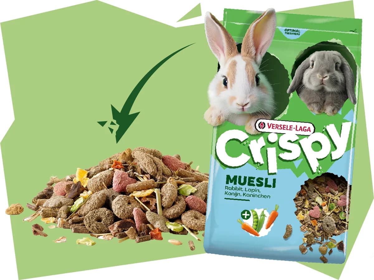 غذای خرگوش بالغ برند VERSELE-LAGA سری Crispy مدل Muesli Rabbits — تصویر ۲