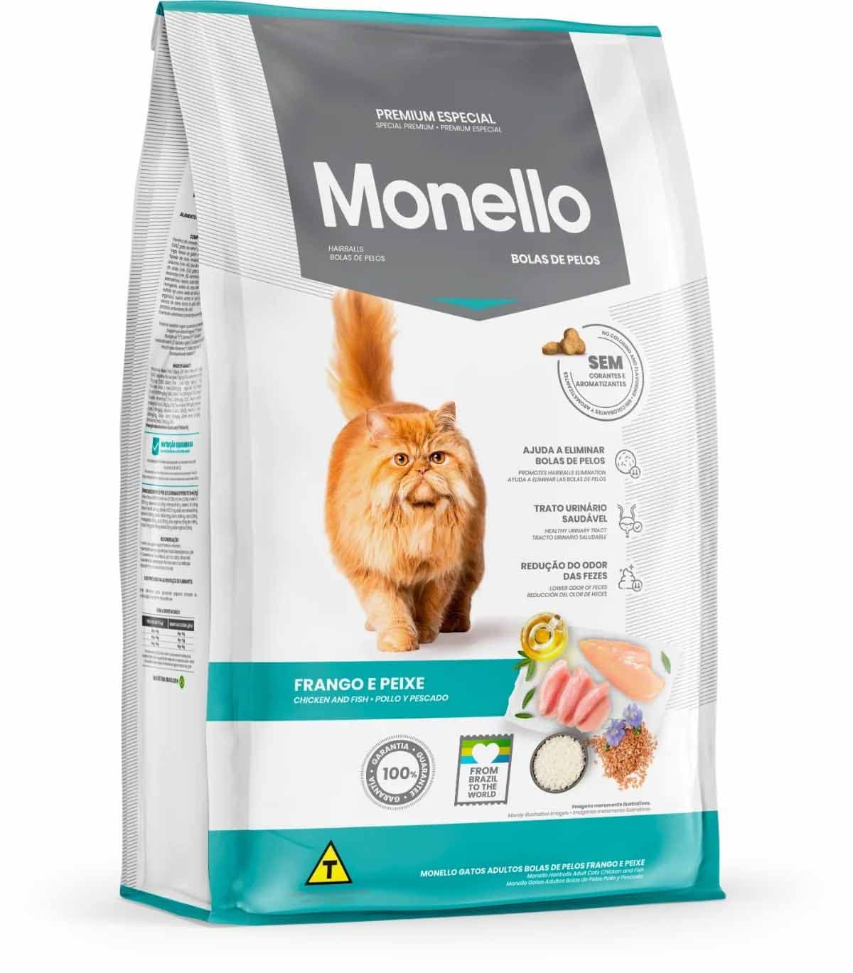 غذای خشک گربه بالغ برند Monello مدل Hairball