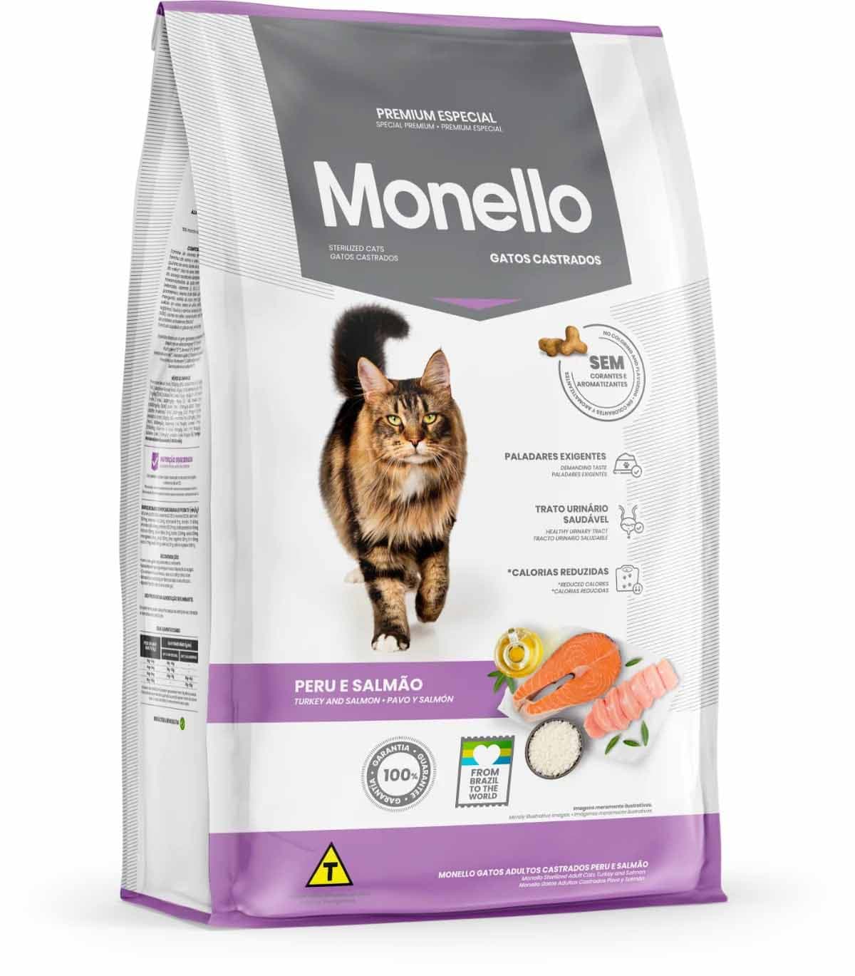 غذای خشک گربه عقیم شده برند Monello مدل Sterilised