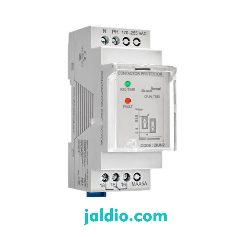محافظ کنتاکتور 1S کنترل فاز تکفاز سری N شیوا امواج CPJN-T1, CPJN-T180 — تصویر ۲