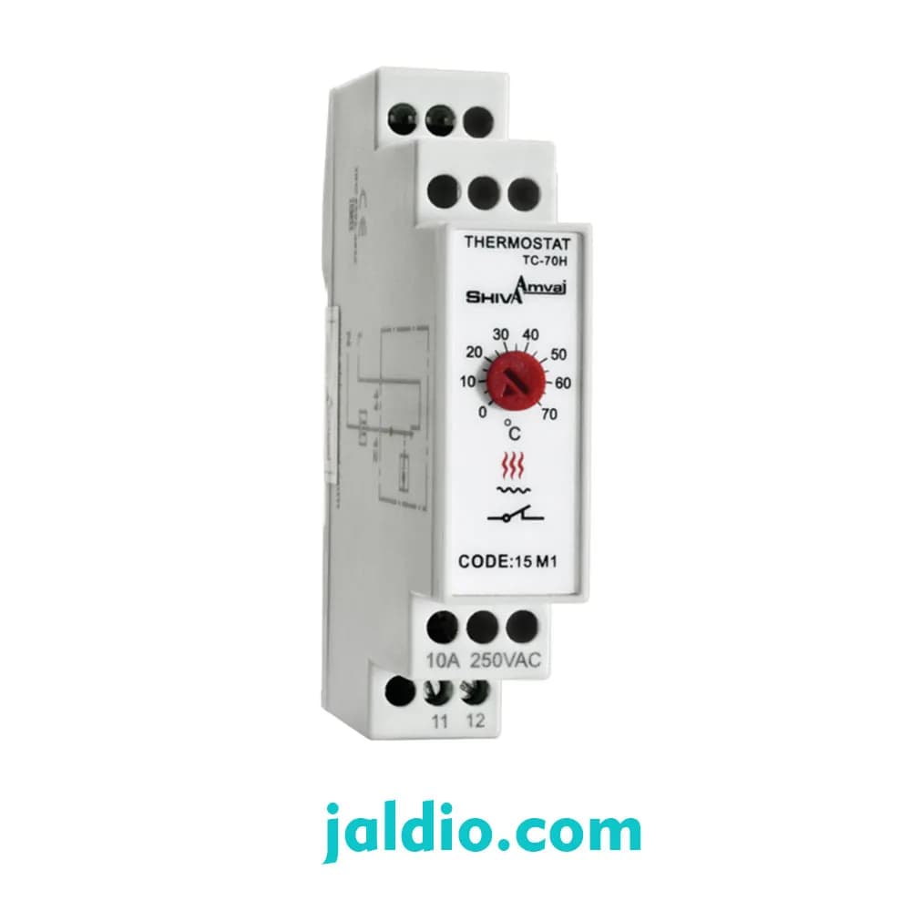 ترموستات تابلویی فن ، هیتر سری M شیوا امواج کد TC-70C | TC-70H — تصویر ۲