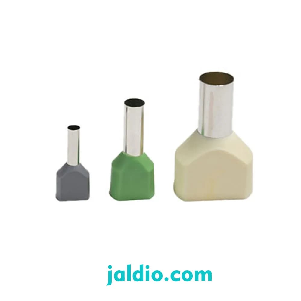 وایرشو دوبل روکش دار سطح مقطع سیم 16 طول 14 میلیمتر IES 2×16.0/14 E Beige رعد بسته ۱۰۰ عددی