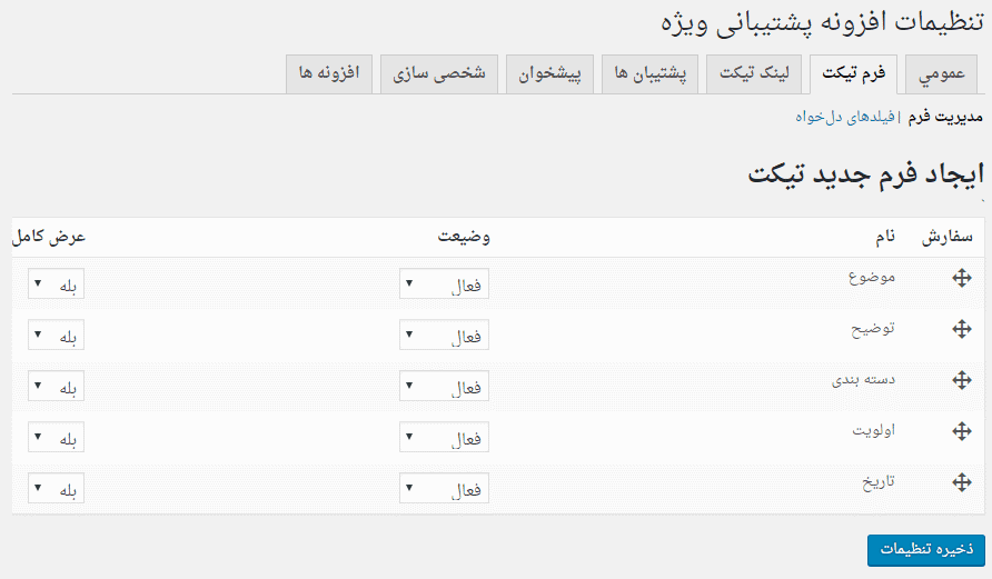 افزونه پشتیبانی و ارسال تیکت ساپورت پلاس + آموزش | WP Support Plus — تصویر ۸